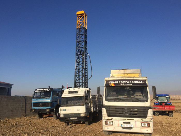 PINAR POMPA; Altınekin sondaj, taşkent sondaj,su sondajı,pompa sökme takma,tuzlukçu yalıhüyük sondaj